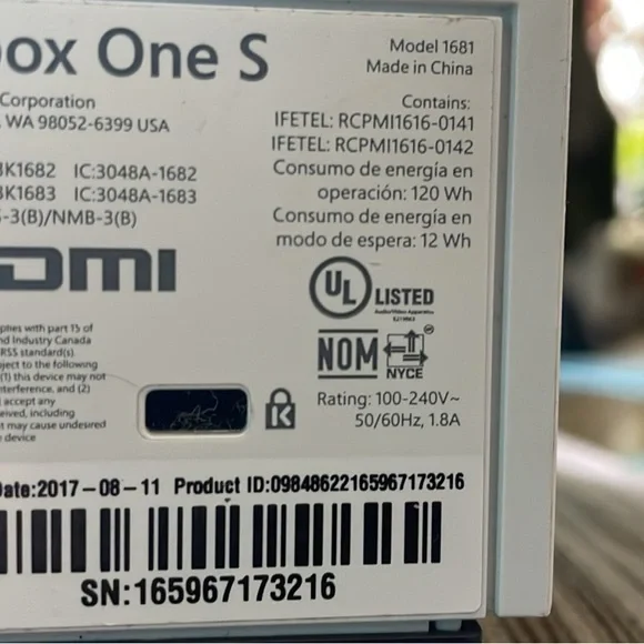 Xbox one s 500gb